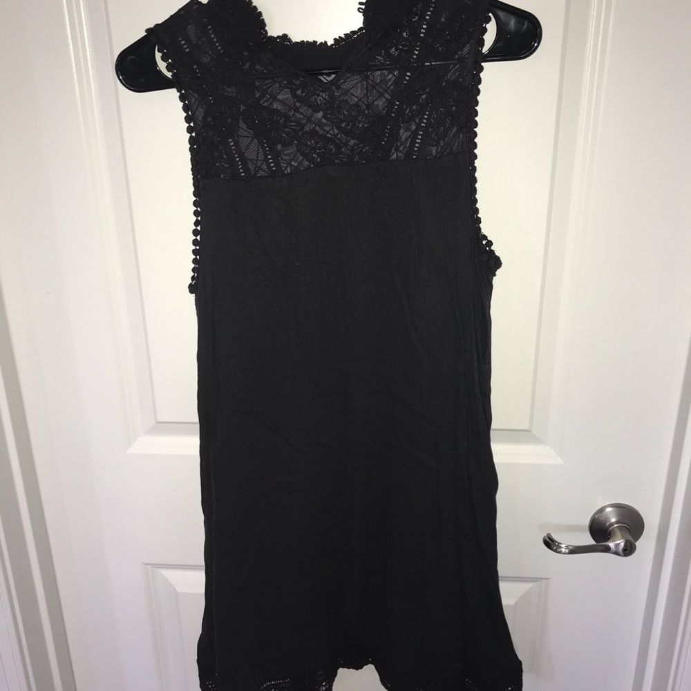 Altar’d State dark grey lace shift dress